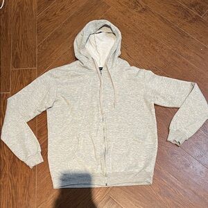 Heather grey zip up